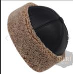 Leren Pet met Voering, Kleding | Heren, Ophalen of Verzenden, Nieuw, One size fits all, Pet