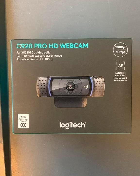 Logitech C920 HD Webcam (NEW), Computers en Software, Webcams, Nieuw, ChromeOS, MacOS, Android, Ophalen of Verzenden