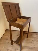 Antiek art deco tafeltje/naaitafeltje tafel met klep/vakjes, Ophalen