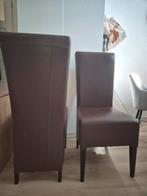 2 eetkamerstoelen, donker bruin, Ophalen, Gebruikt, Donker bruin, Minder dan 4 stoelen