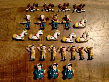 Lucky Luke Dalton Rataplan strip MINI figuren figuurtjes beschikbaar voor biedingen