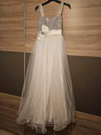 Feestjurk voor meisjes, Ophalen of Verzenden, Zo goed als nieuw, Wit, Accessoires