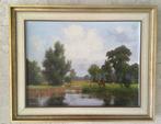 Paard en koeien in de Achterhoek - W.J. Alberts 1912-1990, Antiek en Kunst, Ophalen of Verzenden