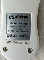 Alpina Electrische Deken 1-persoons, Eenpersoons, Wit, Overige typen, Ophalen of Verzenden