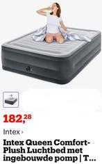 intex queen comfort plush luchtbed, Caravans en Kamperen, Luchtbedden, Ophalen, Ingebouwde pomp, Nieuw, 2-persoons