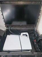 Playstation 5 slim in GameCase met Monitor AOC en garantie, Spelcomputers en Games, Ophalen, Zo goed als nieuw