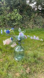 Grote vaas met zijde bloemen, Ophalen, Overige kleuren, Glas, Minder dan 50 cm