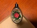 ANTIEKE KERSTBAL AJEKO OLIJF MET ROSE HART, Diversen, Kerst, Ophalen of Verzenden, Zo goed als nieuw