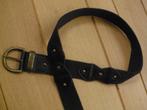 Riem bruin leer met canvas, Ophalen of Verzenden, 3 tot 5 cm, Bruin, Heupriem