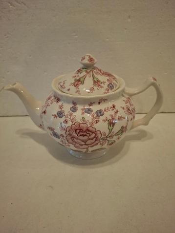 Rose Chintz - Johnson Bros - mooie aardewerk theepot beschikbaar voor biedingen