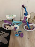 Kinderfiets - Lekke achterband, Fietsen en Brommers, Fietsen | Meisjes, Ophalen, Gebruikt, 16 inch, Handrem