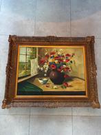 Schilderij R. Van Moer - Bloemen in Vaas, Ophalen
