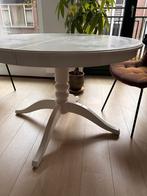 Ronde witte tafel - 110x110x75 cm, Huis en Inrichting, Ophalen