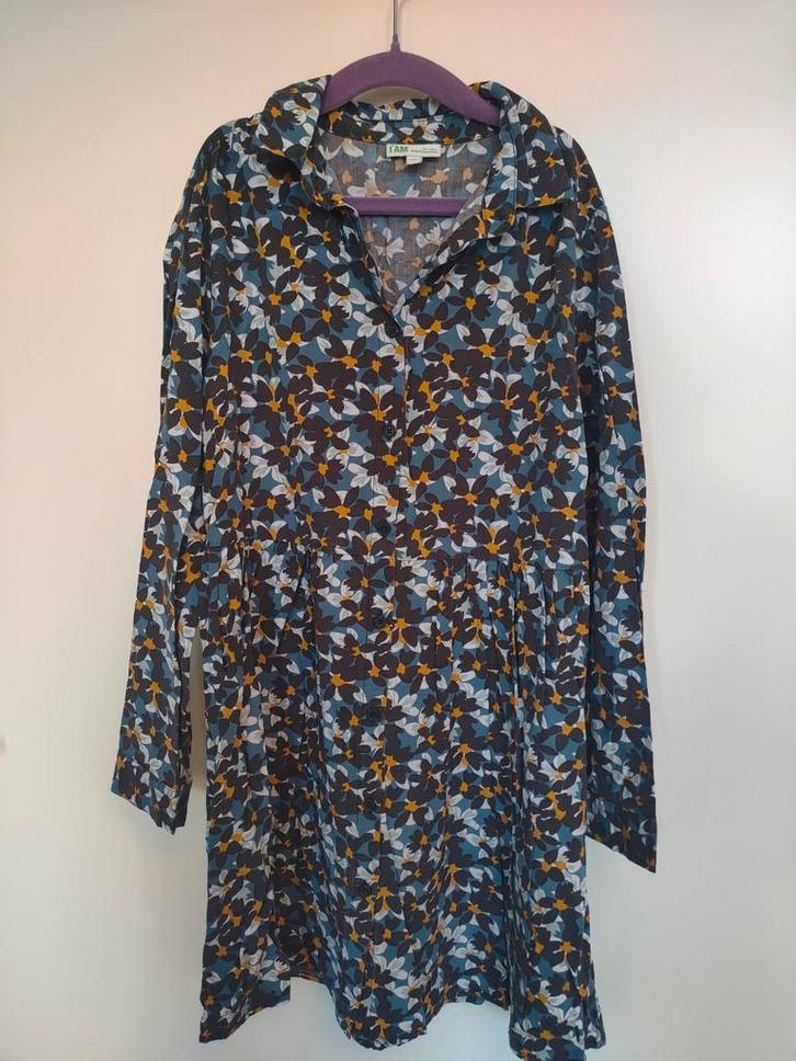 I'am (JBC) overhemd jurk met mooie herfstkleuren, maat 146, Kinderen en Baby's, Kinderkleding | Maat 146, Zo goed als nieuw, Meisje