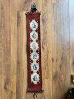 ouderwetse handgeborduurde beltrekker of deurbeltrekkoord, Ophalen of Verzenden, Gebruikt