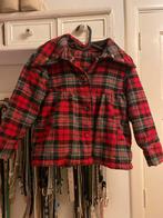 Barbara Farber Rood Geruit meisjes Jasje Maat 110/116, Ophalen of Verzenden, Gebruikt, Meisje, Jas