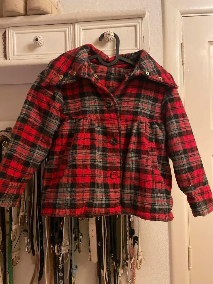 Barbara Farber Rood Geruit meisjes Jasje Maat 110/116, Kinderen en Baby's, Kinderkleding | Maat 110, Gebruikt, Meisje, Jas, Ophalen of Verzenden