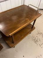 Vintage houten serveerwagen, Ophalen