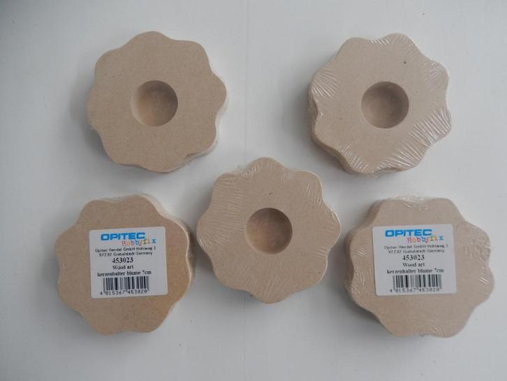 * Nieuw in seal Opitec 5x kaarsenhouder kandelaar bloem *, Hobby en Vrije tijd, Knutselen, Nieuw, Knutselwerk, Ophalen of Verzenden