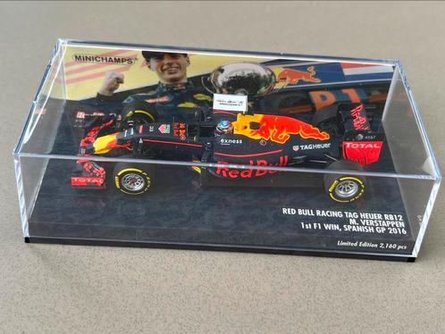 1:43 Minichamps 1st win Spanish GP Rb12 2016 Max Verstappen, Verzamelen, Automerken, Motoren en Formule 1, Nieuw, Formule 1, Ophalen of Verzenden