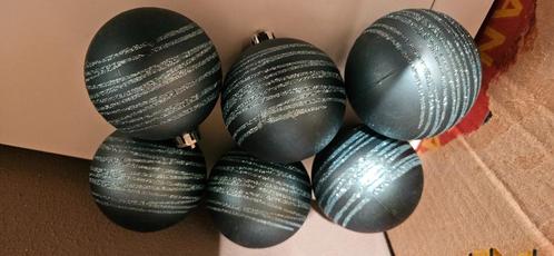 set 3 blauwe kerstballen voor maar € 1,00, Diversen, Kerst, Zo goed als nieuw, Ophalen of Verzenden