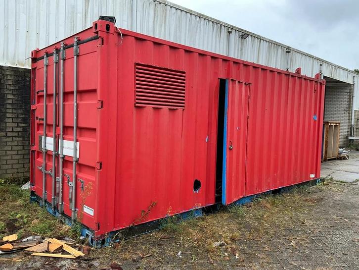 20ft Zeecontainer - Rode Kleur, Zakelijke goederen, Machines en Bouw | Keten en Containers, Ophalen of Verzenden