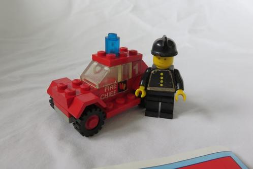 Lego classic town, set 602 fire chief's car, Kinderen en Baby's, Speelgoed | Duplo en Lego, Gebruikt, Lego, Complete set, Ophalen of Verzenden