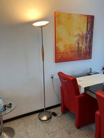 Moderne Vloerlamp met dimmer Metaal/Hout beschikbaar voor biedingen