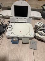 PlayStation 1 met scherm plus 130 Games!!!, Spelcomputers en Games, Spelcomputers | Sony PlayStation 1, Ophalen of Verzenden, Zo goed als nieuw