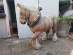 Belgisch trekpaard beeld 70x80x30, Ophalen, Gebruikt, Steen