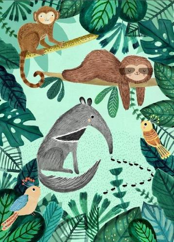 Kinderposter Luiaard Jungle (50 x70cm) Petit Monkey beschikbaar voor biedingen