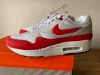 Nieuw Nike Air Max 1 Anniversary OG Red Sneakers 40.5, Wit, Nike, Nieuw, Ophalen of Verzenden