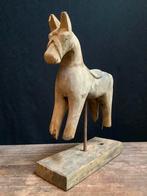 Vintage houten Nandi paard uit india - hoogte 33,5 cm, Antiek en Kunst, Ophalen of Verzenden