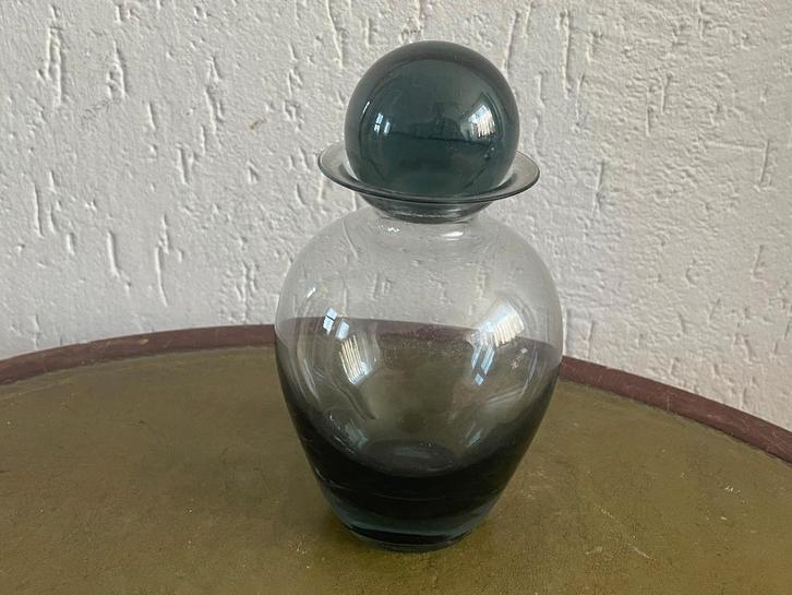 Rondo A.D. Copier ca 1930s voor Leerdam Glas - blauwgrijs, Antiek en Kunst, Antiek | Glas en Kristal, Verzenden