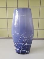 Vaas Paars Glas Retro        design vaas          glas, Minder dan 50 cm, Glas, Ophalen of Verzenden, Zo goed als nieuw