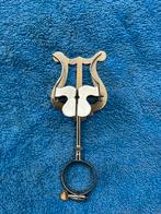 Klarinet Harpje voor bladmuziek verzilverd, Ophalen of Verzenden, Zo goed als nieuw, Metaal