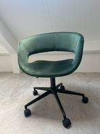 Groene velvet bureaustoel, Huis en Inrichting, Bureaustoelen, Ophalen, Zo goed als nieuw, Groen