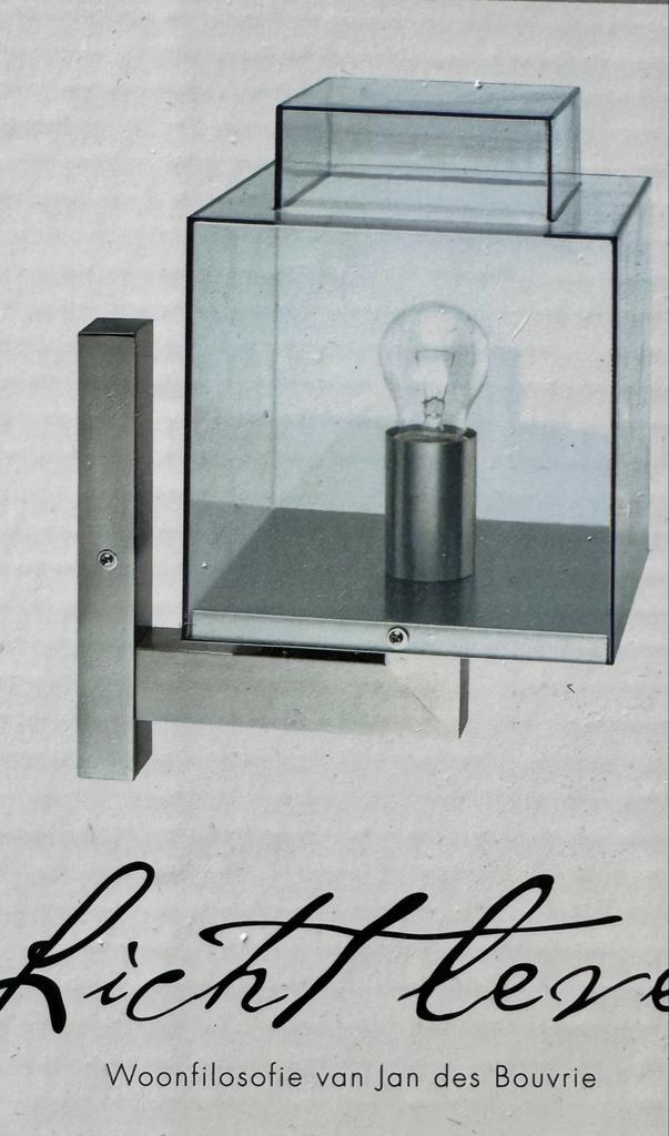 Jan des Bouvrie Buitenlamp - Stijlvol Design, Huis en Inrichting, Lampen | Wandlampen, Gebruikt, Metaal, Ophalen of Verzenden