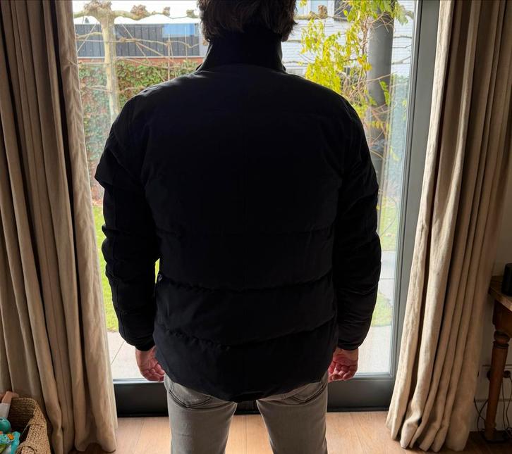 Donker blauw Canada Goose Jas - Maat M, Kleding | Heren, Jassen | Winter, Gedragen, Maat 48/50 (M), Zwart, Ophalen of Verzenden