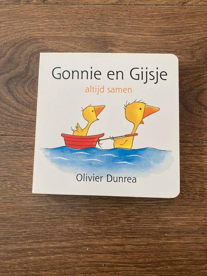 Olivier Dunrea - Gonnie en Gijsje, Boeken, Kinderboeken | Baby's en Peuters, Zo goed als nieuw, Ophalen of Verzenden