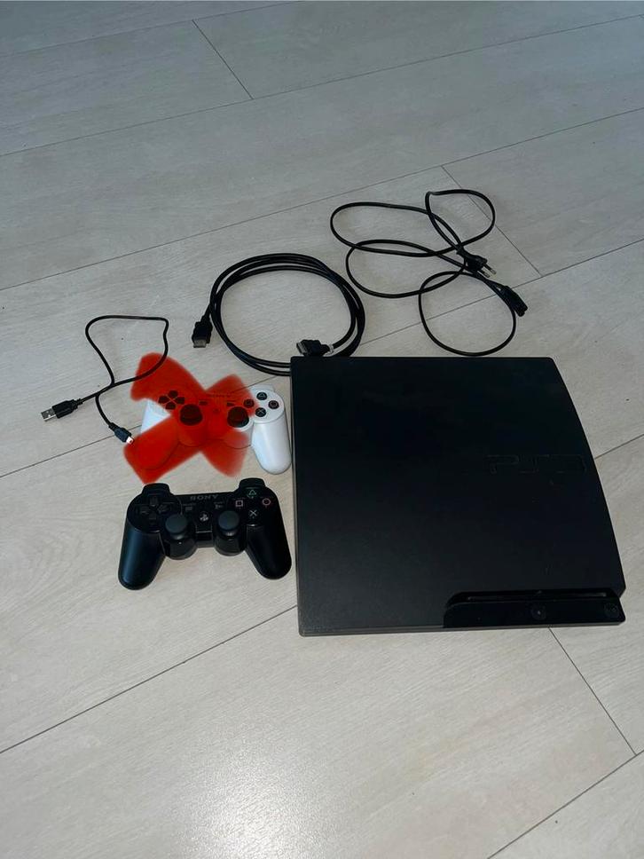 Playstation 3 slim met 1 controller150gb vaste prijs, Spelcomputers en Games, Spelcomputers | Sony PlayStation 3, Zo goed als nieuw