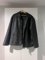 Vintage Oversized Leren Jas XL, Ophalen of Verzenden, Gedragen, Zwart