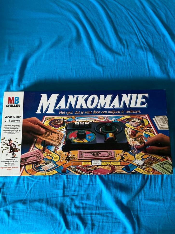 Mankomanie Vintage Editie - Klassieker!, Hobby en Vrije tijd, Gezelschapsspellen | Bordspellen, Gebruikt, Vijf spelers of meer