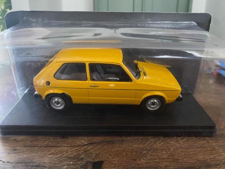 1:24 VW Golf MK I 1978 Hachette Geel M/B, Hobby en Vrije tijd, Modelauto's | 1:24, Zo goed als nieuw, Auto, Overige merken, Ophalen of Verzenden