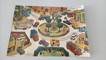 vintage poster jaren 70 schoolplaat verkeer voertuigen retro beschikbaar voor biedingen