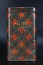 Antiek blik gemerkt DB of BD tartan litho koffieblik Koffie, Verzamelen, Blikken, Ophalen of Verzenden, Gebruikt, Koffie