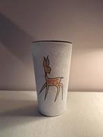 Vintage 60s Boonstra vaas keramiek hert, Verzenden