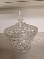 Vintage kristallen schaal met deksel bonbonierre, Antiek en Kunst, Ophalen of Verzenden