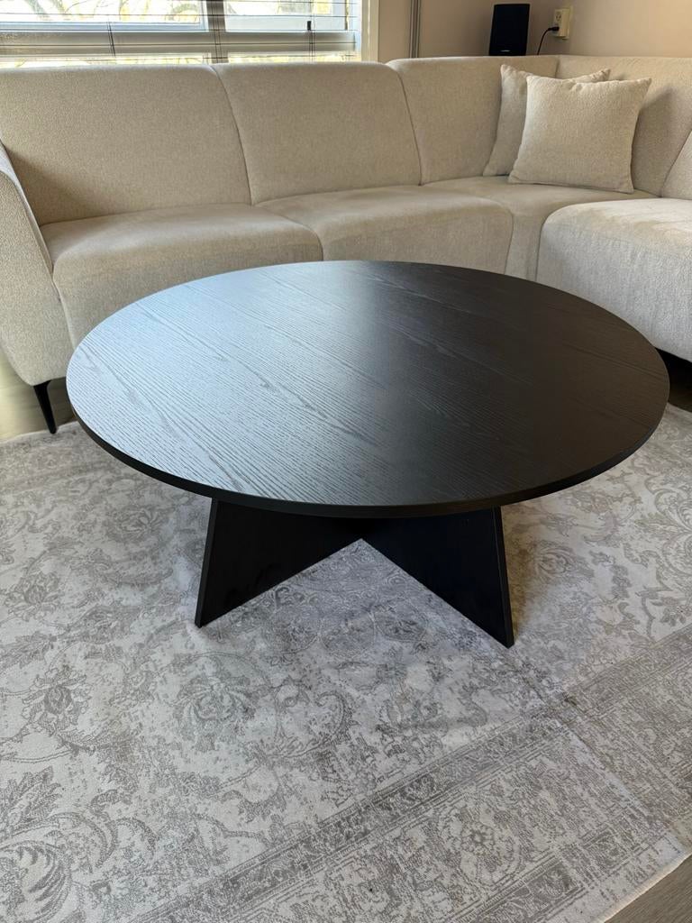 Salontafel Zo goed als nieuw! 100 diameter., Huis en Inrichting, Tafels | Salontafels, Ophalen, Overige materialen, Gebruikt, 100 tot 150 cm