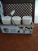 Kistjes om iets in te bewaren met afdruk koe., Huis en Inrichting, Ophalen of Verzenden, Zo goed als nieuw